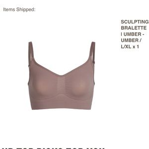 SCULPTING BRALETTE | color: UMBER | size: L/XL